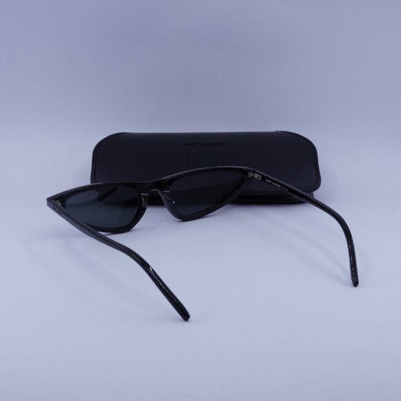 Saint Laurent SL703 001 Sunglasses Black Cat Eye Frame, Black Lenses - Picture 12 of 13